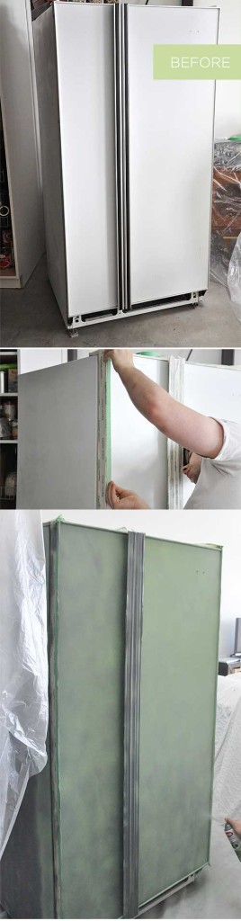 how-to-spray-paint-a-fridge