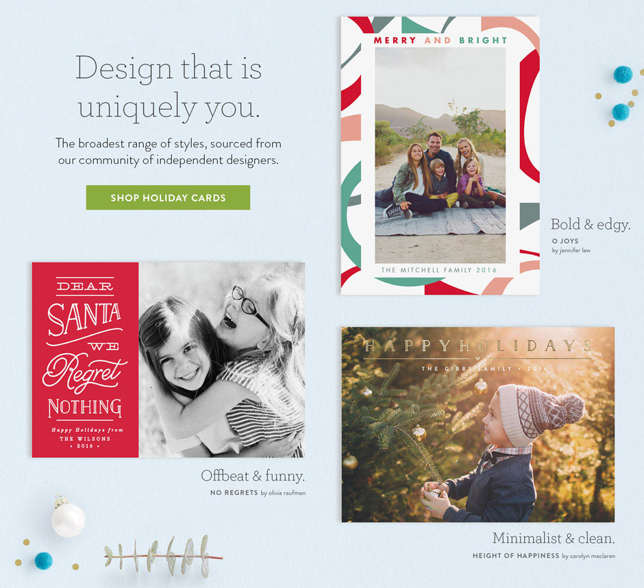 Spread Joy with Minted Holiday Cards - visualheart creative studio