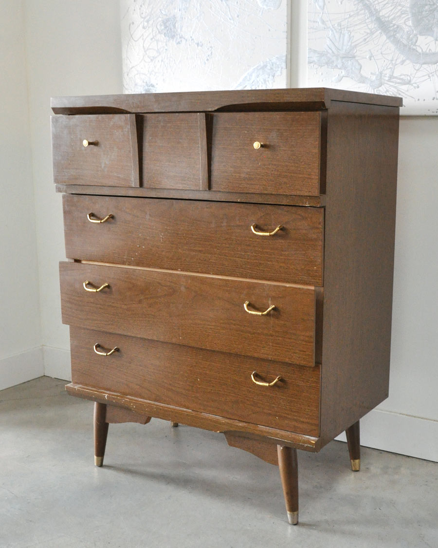 Vintage High Boy Dresser Makeover Using Benjamin Moore Paint