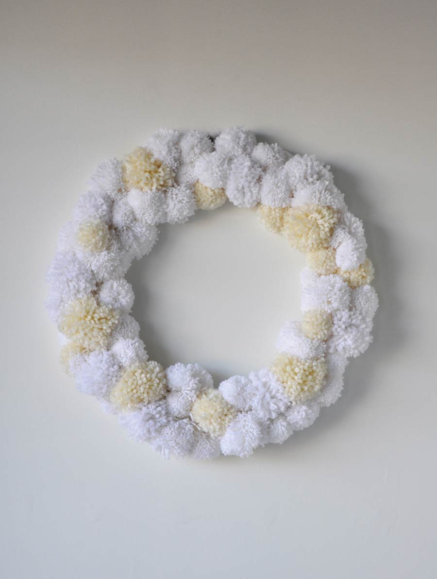 pompom wreath