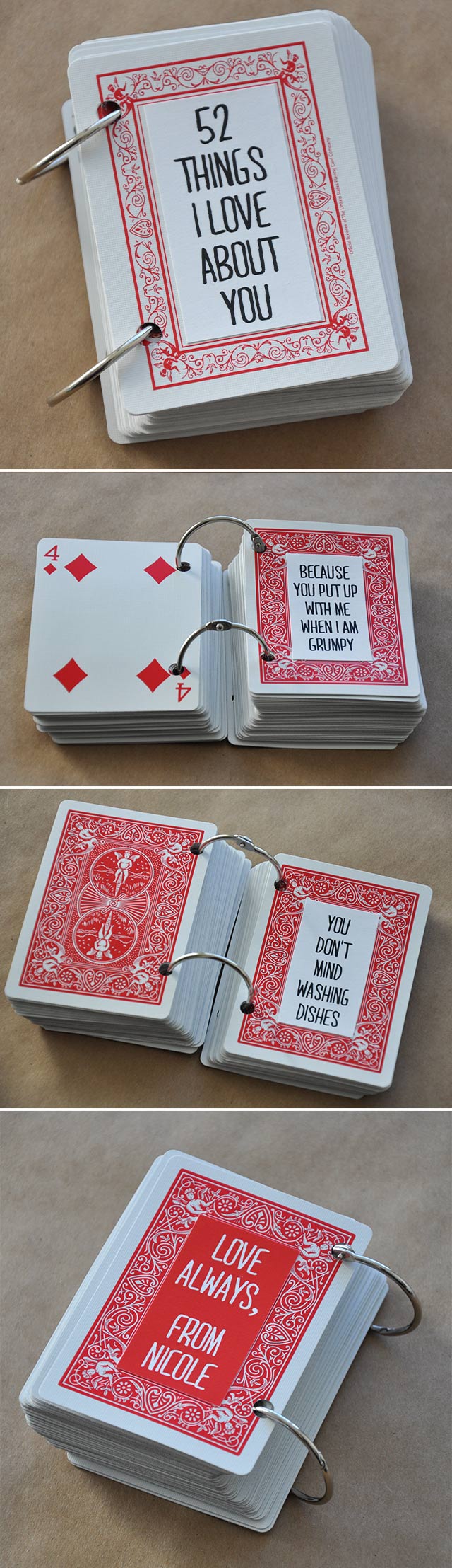23 Things I Love About You • visual heart creative studio For 52 Things I Love About You Deck Of Cards Template