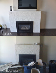 Modern Fireplace Renovation Inspiration • visual heart creative studio