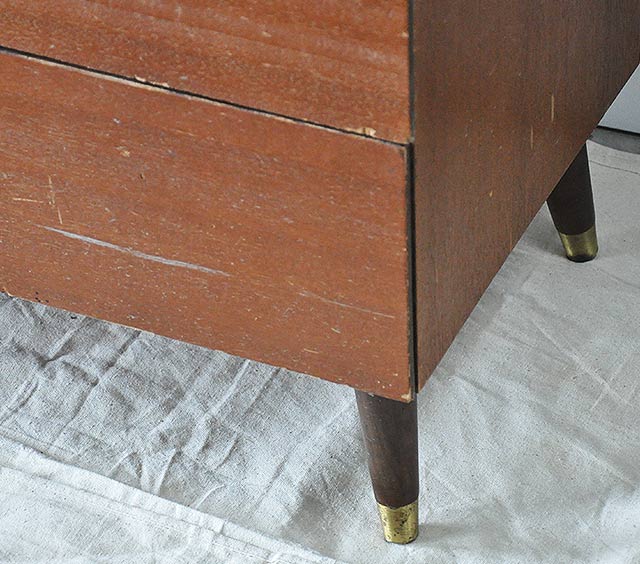 vintage dresser before