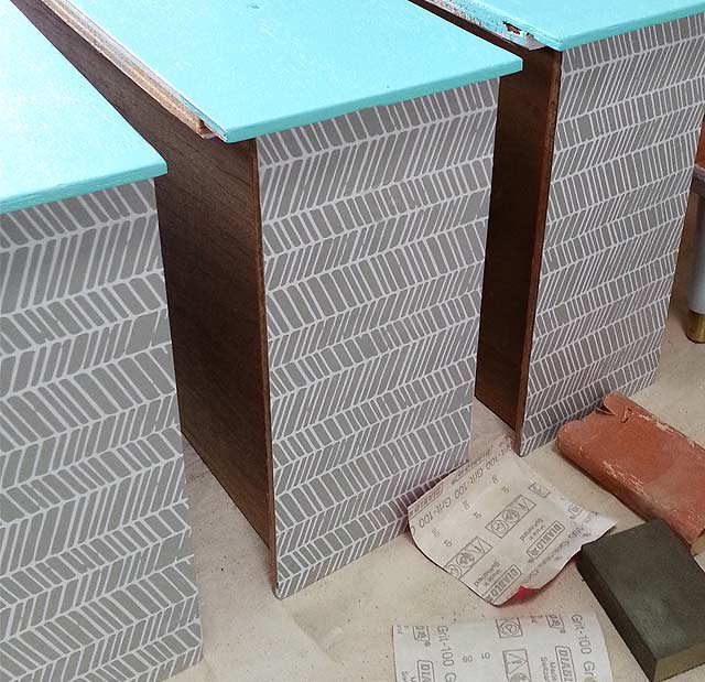 decoupage dresser drawers