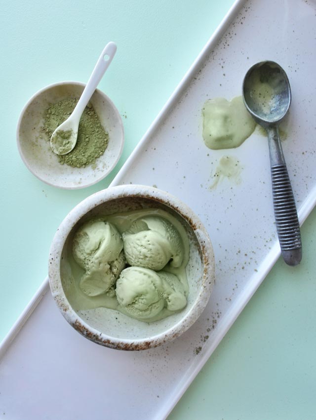 Matcha Green Tea Ice Cream via visualheart.com