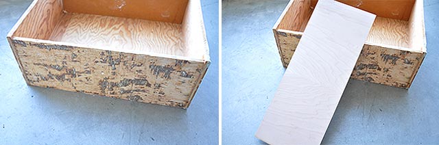 wood veneer drawers