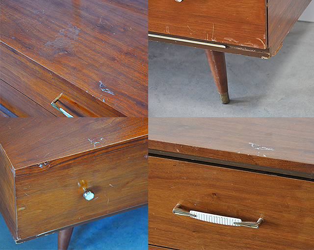 Mid Century Modern Dresser Before And After, Mid Century Dresser Pulls