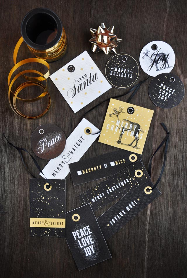free printable Christmas gift tags