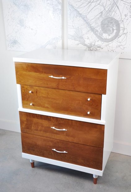 Vintage Dresser before and after