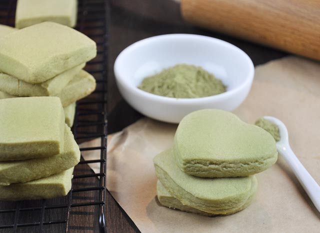 Matcha Green Tea Shortbread Cookie Recipe