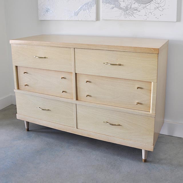 vintage dresser before and after