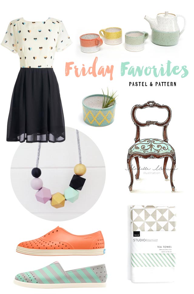 friday favorites pastels and patterns