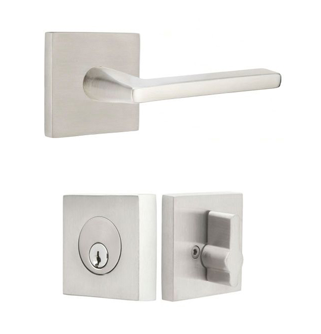 Modern front door hardware by Emtek from Bradford Hardware