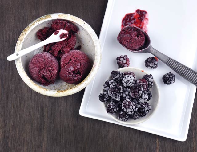 Dairy-free Blackberry Coconut Ice Cream Recipe