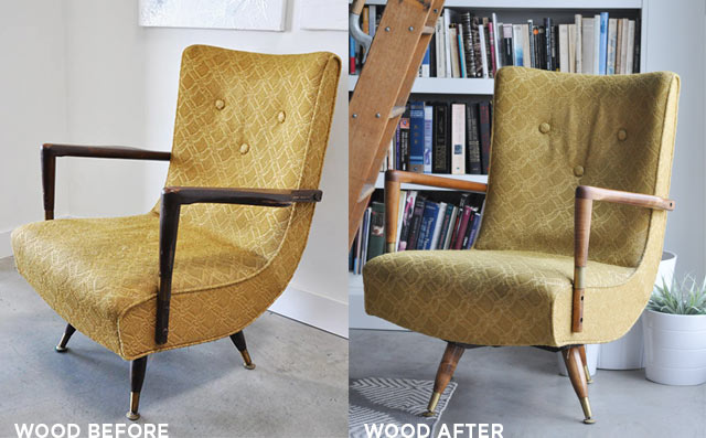 refinished vintage chair