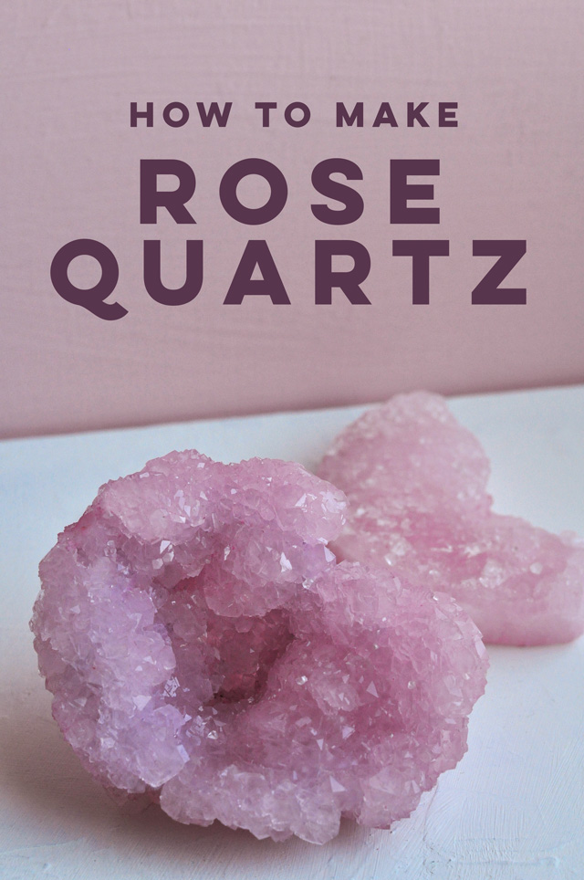 DIY Rose Quartz Crystals