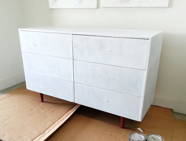 painted dresser before and after