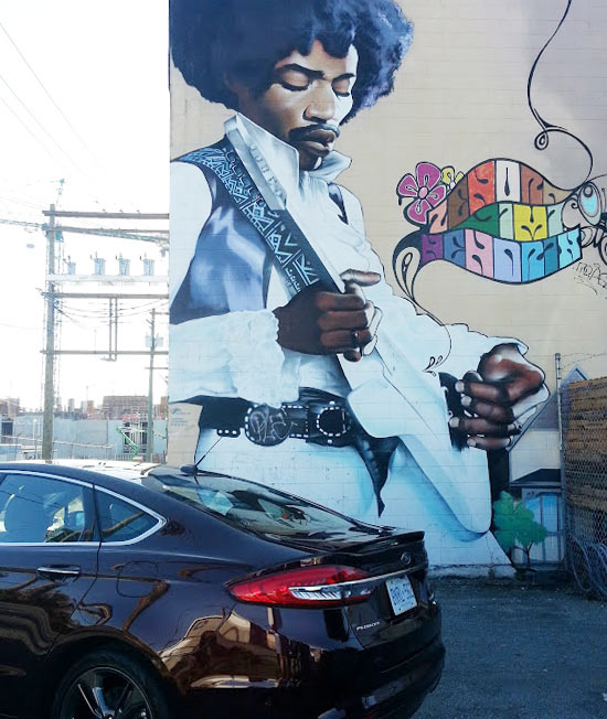 Jimi Hendrix Mural Vancouver