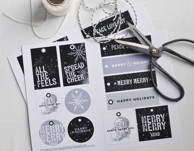 Free printable Christmas gift tags