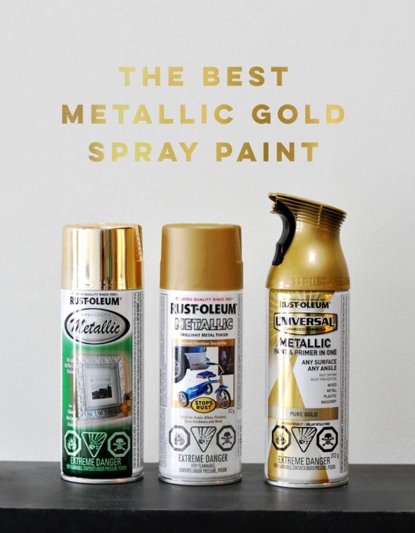 The Best Metallic Gold Spray Paint • visual heart creative studio