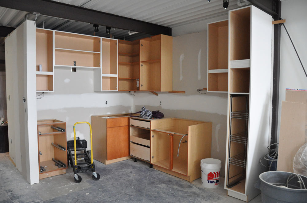 loft apartment kitchen renovation before