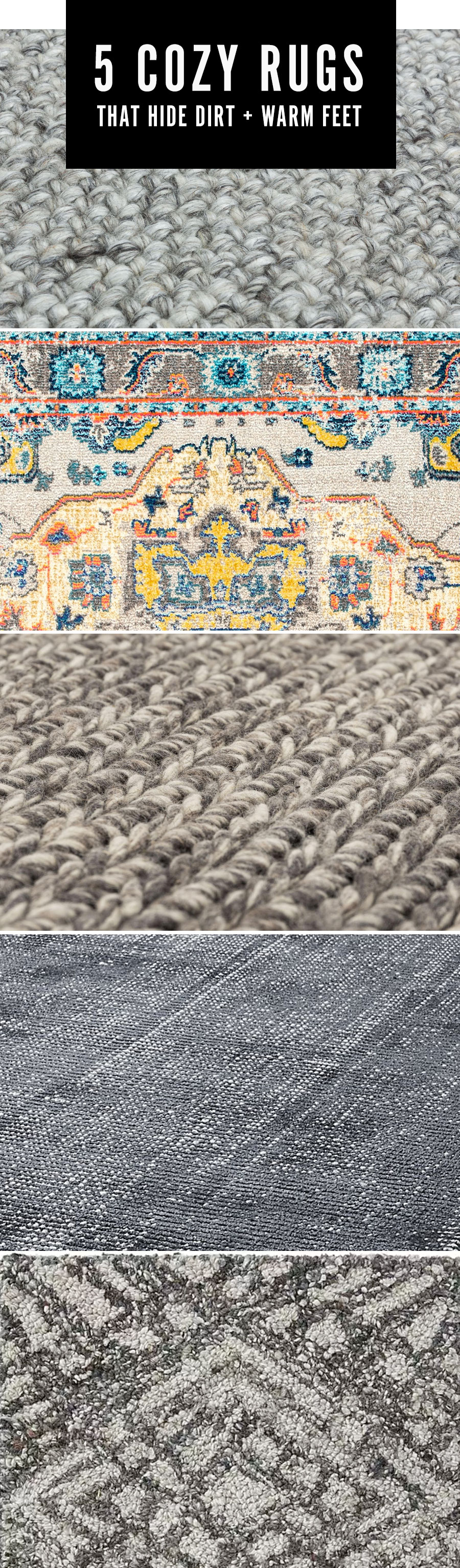 5 cozy rugs that hide dirt