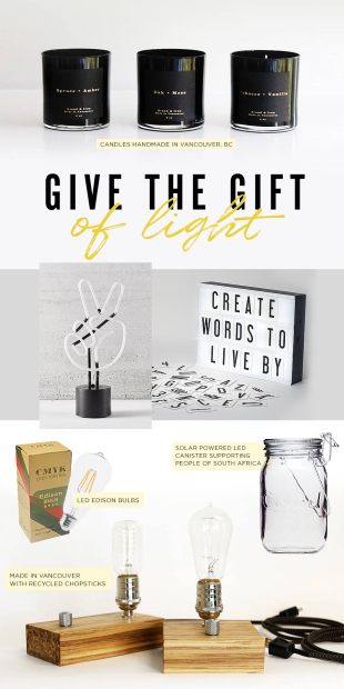 Christmas gift guide 2017 - Give the Gift of Light from @visualheart