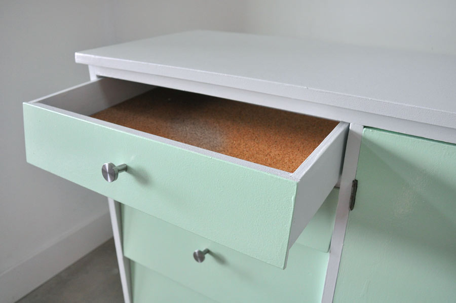 Painted Vintage Cabinet makeover
