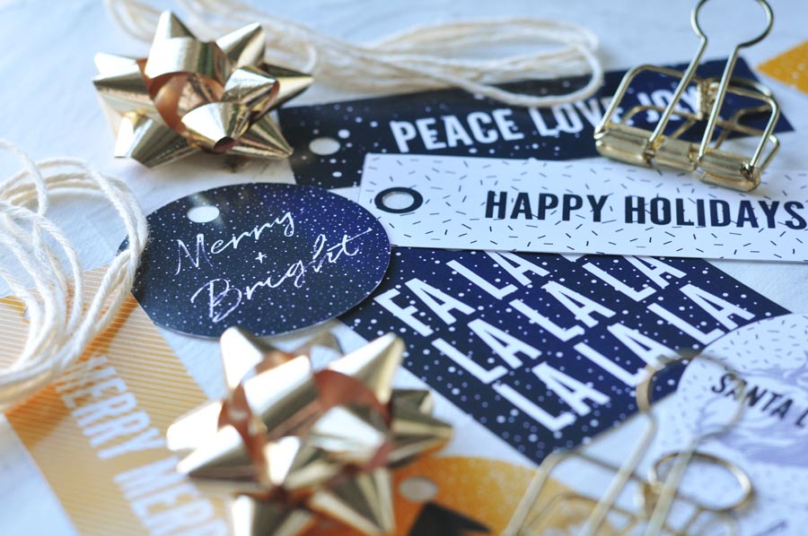 Printable Christmas gift tags by @visualheart