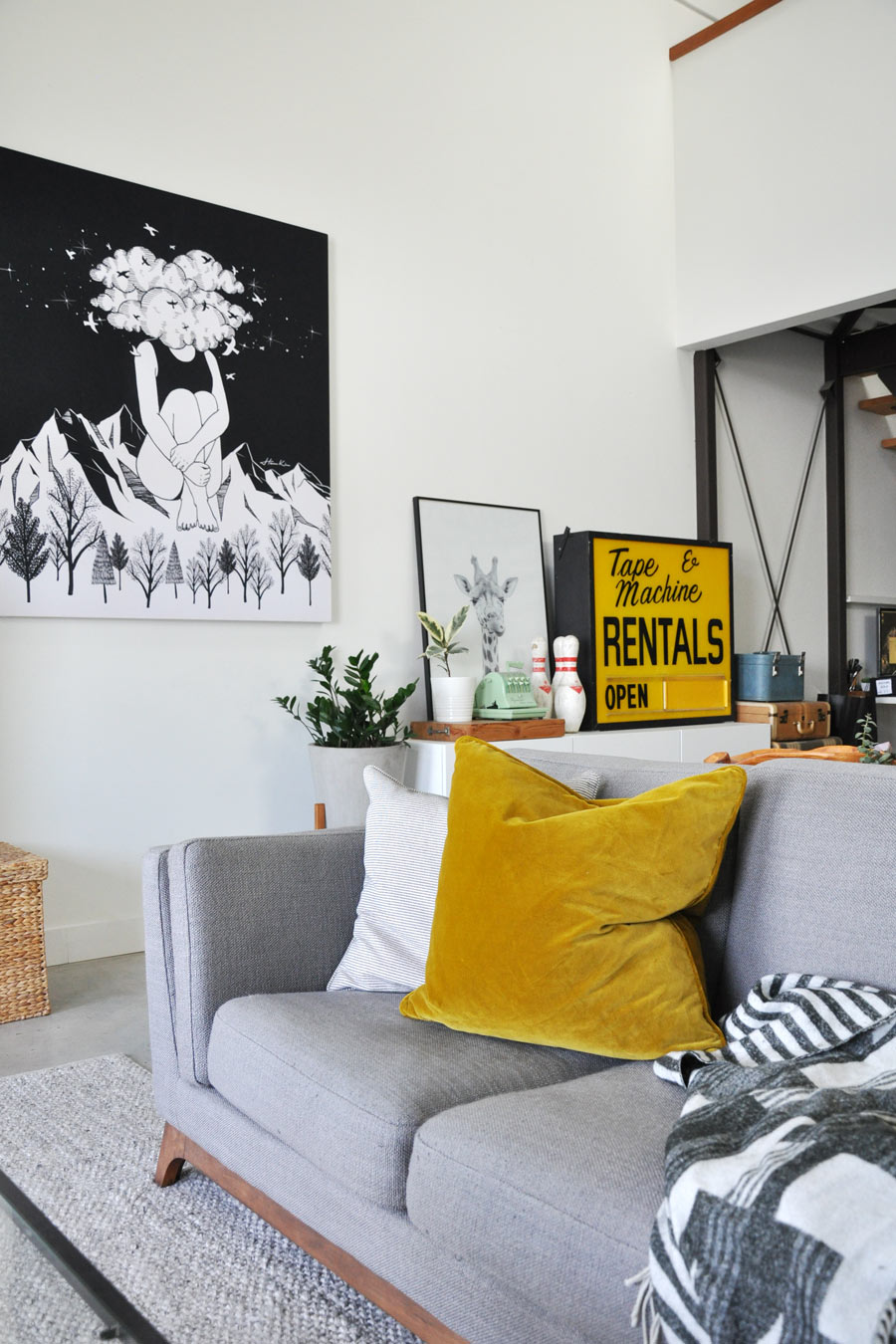 loft apartment living room by @visualheart