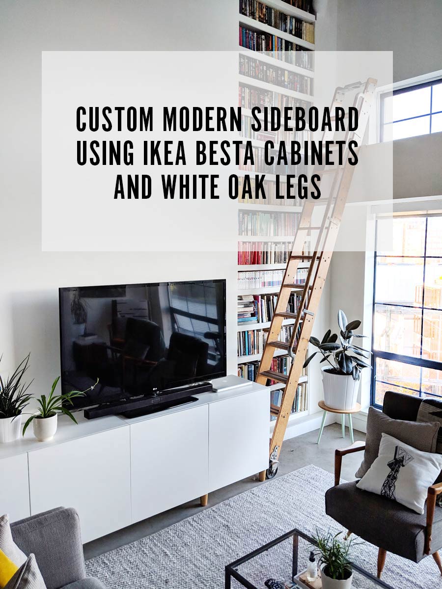 IKEA hack using Besta cabinets