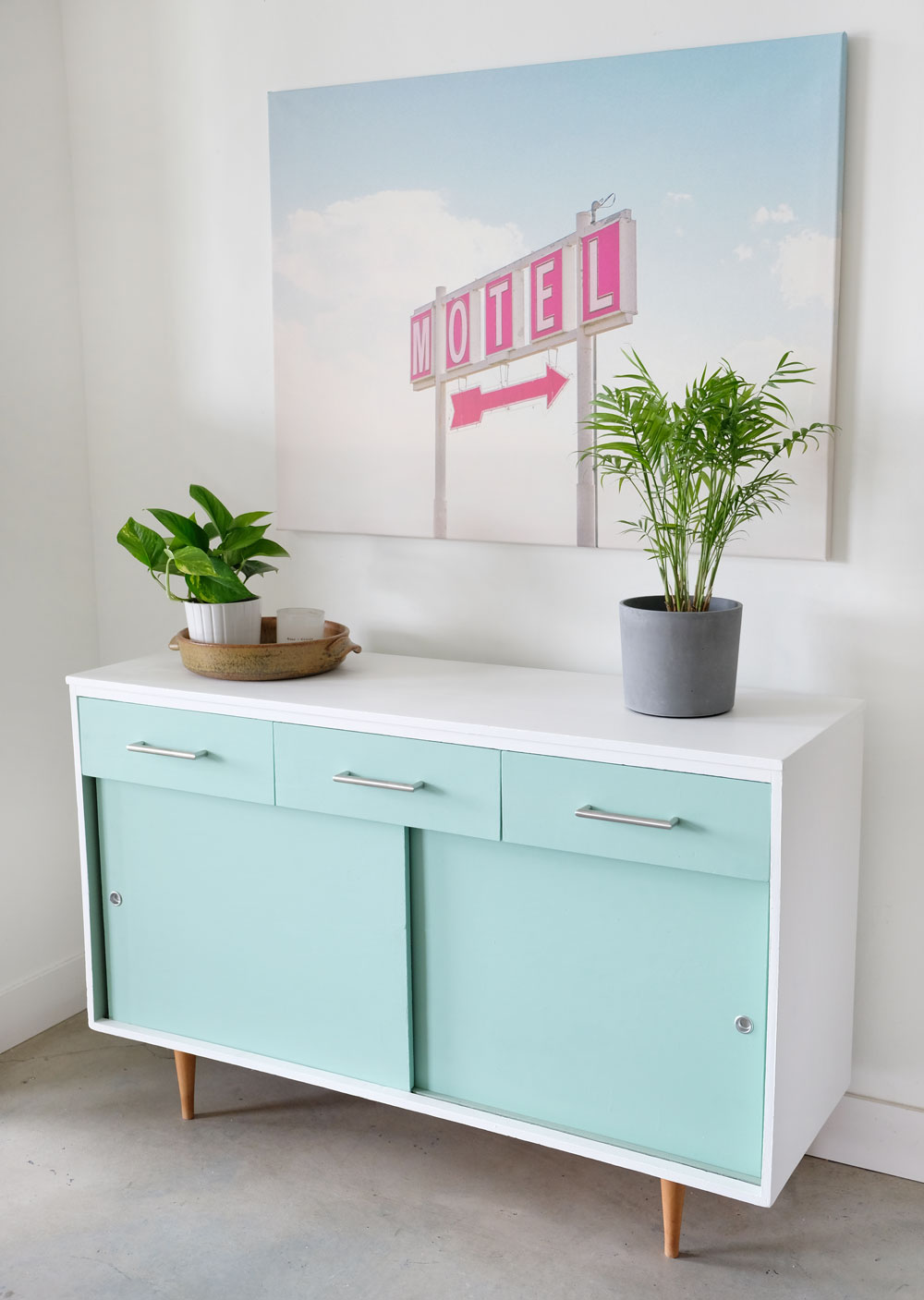 Painted furniture makeover
