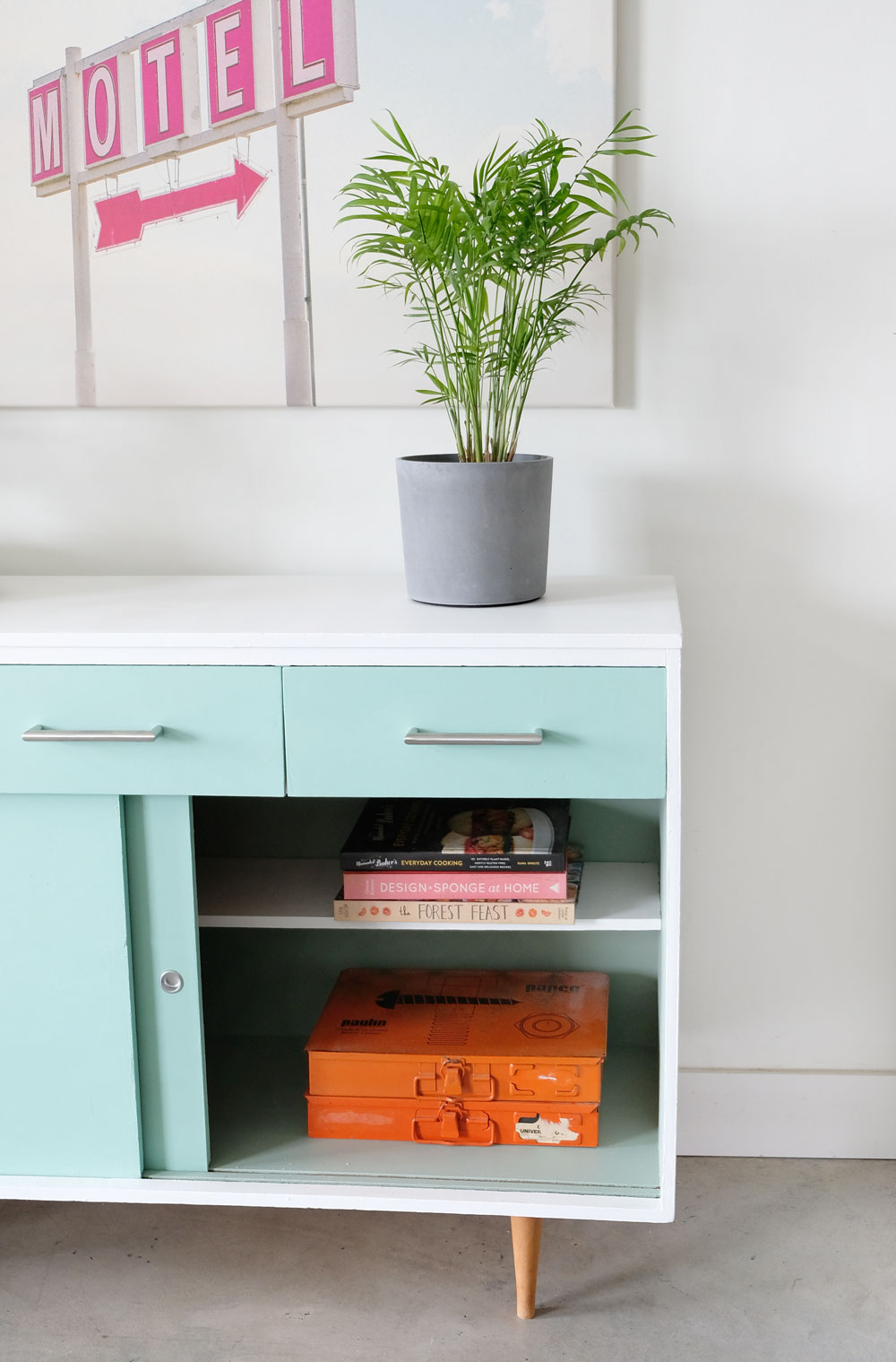 Painted sideboard makeover