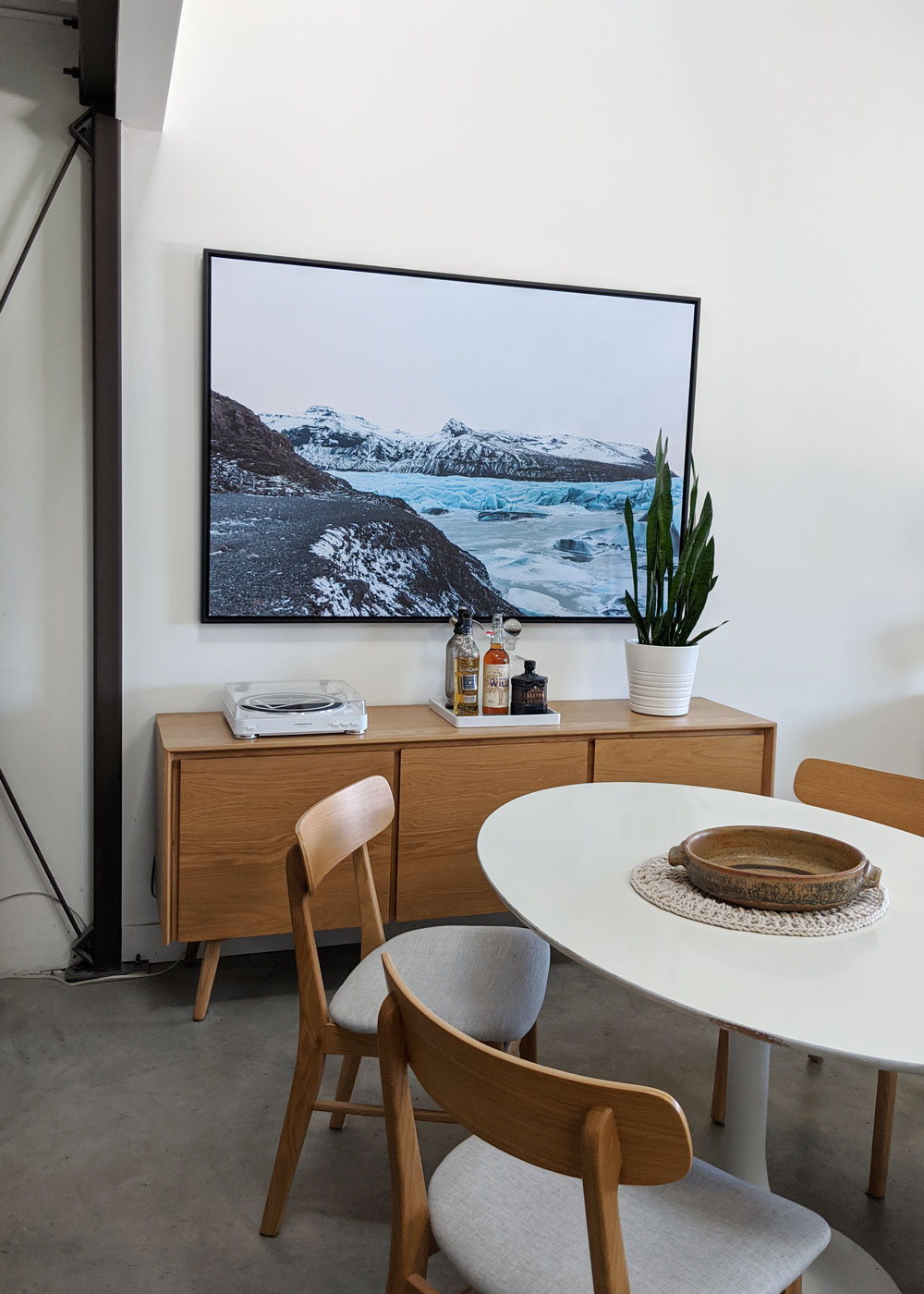 Large scale art in a loft apartment by niche canvas