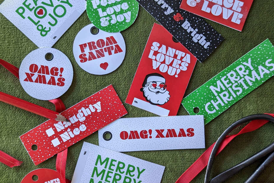 free printable Christmas gift tags